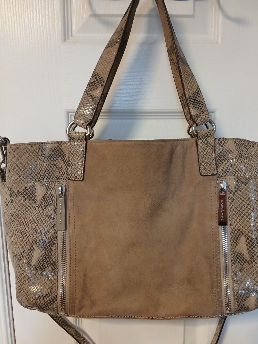 Michael Kors Snake Suede Bag - Picture 7 of 13